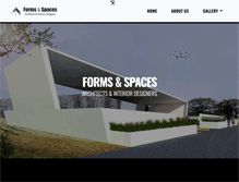 Tablet Screenshot of formsandspaces.com